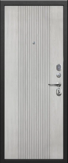Входные металлические двери Гарда NOVA СЕРЕБРО Ясень Белый