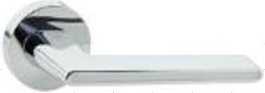 Фурнитура для дверей Ручка Комета на круглой розетке PC/White