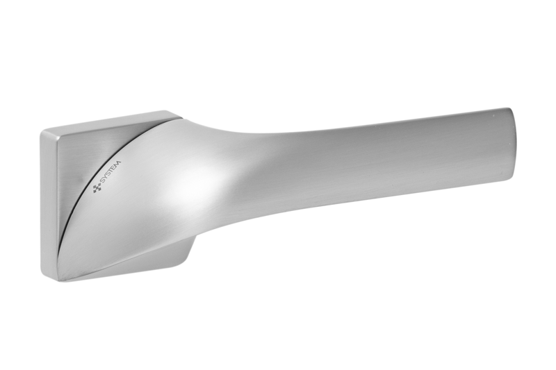 Фурнитура для дверей Ручка System LENA SQ CBM матовый хром