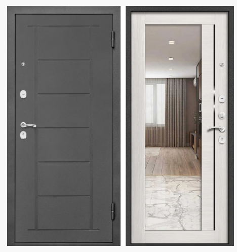 Входные металлические двери Промет Марс Зеркало