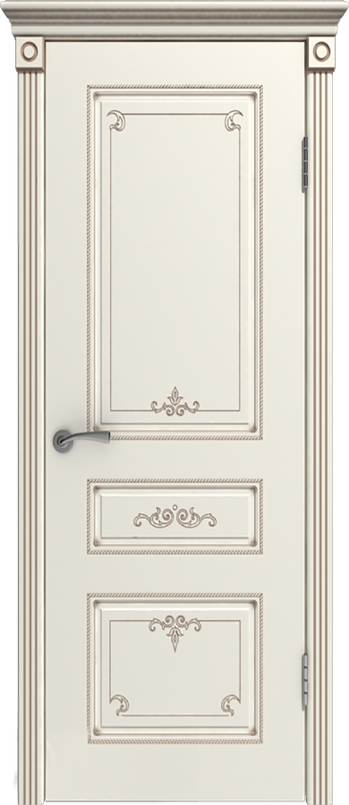 Межкомнатные двери Estel  / Вивьен ДГ Слоновая кость + патина капучино
