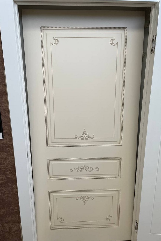 Межкомнатные двери Estel  / Вивьен ДГ Слоновая кость + патина капучино