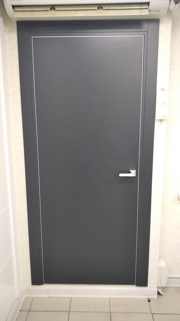 Межкомнатные двери Profildoors / 1E Антрацит КОМПЛЕКТ