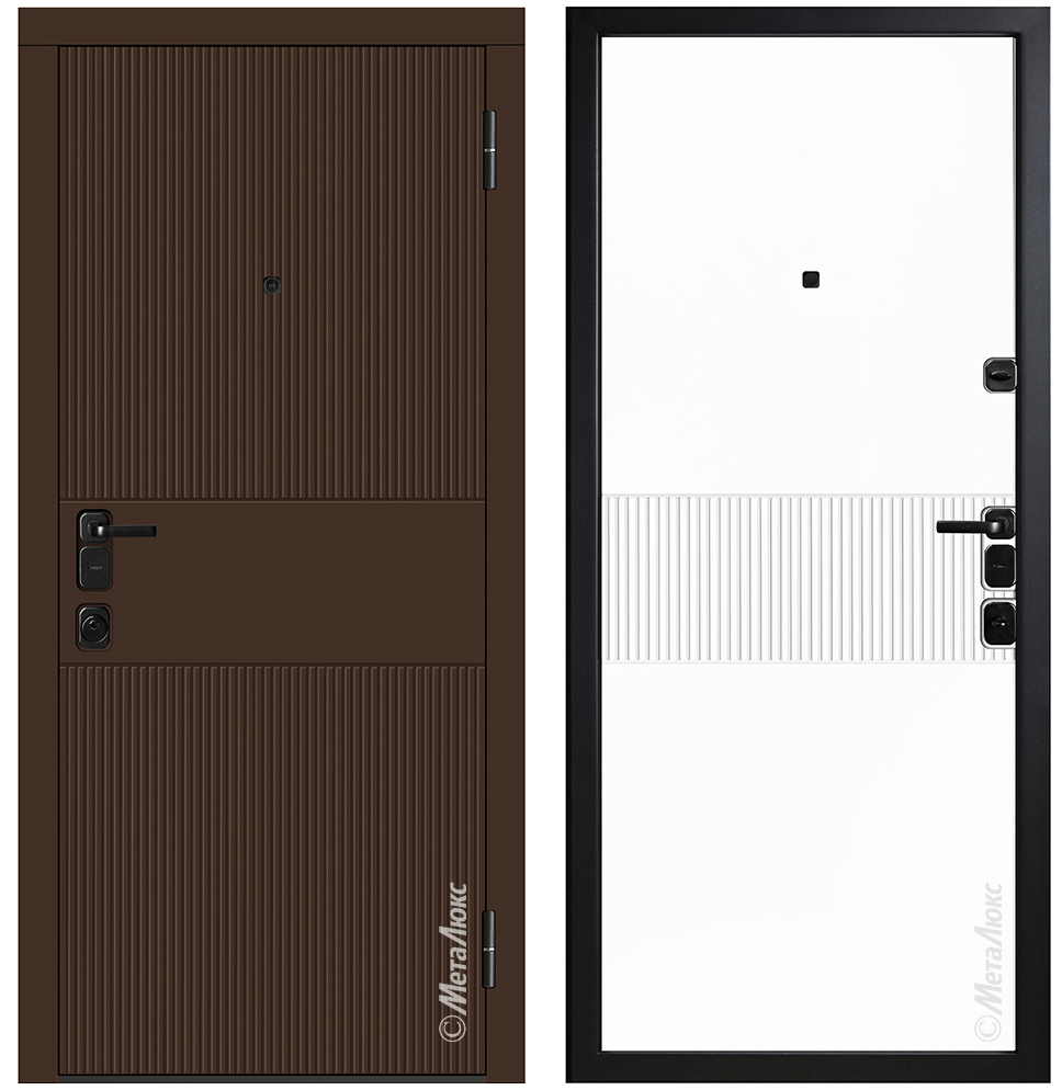 Входные металлические двери Металюкс Milano M1127/2 E