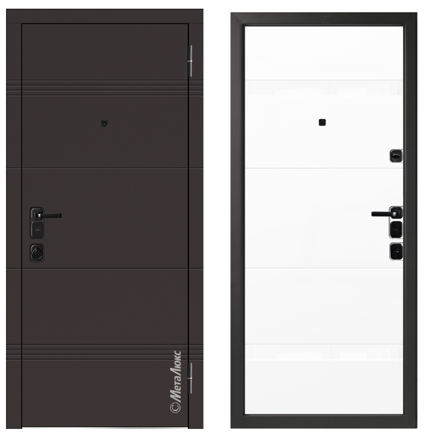 Входные металлические двери Металюкс Milano M1301/2 E