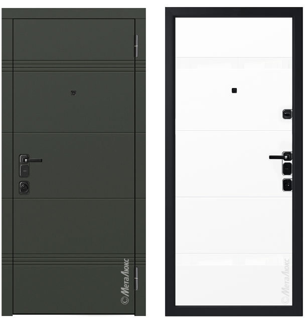Входные металлические двери Металюкс Milano M1301/44 E