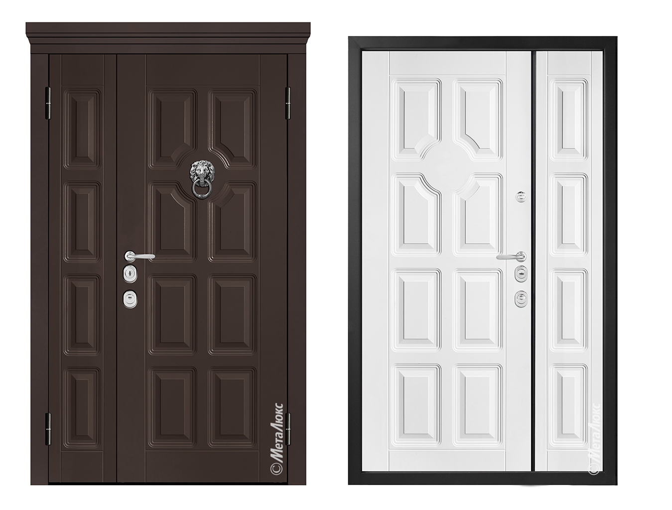 Входные металлические двери Металюкс Milano M1507/2 E