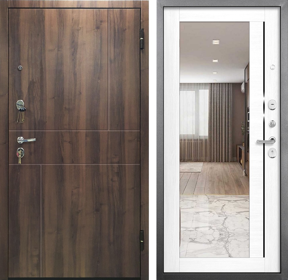 Входные металлические двери Промет Урбан Зеркало