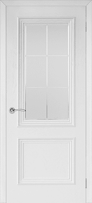 Межкомнатные двери Юркас / Валенсия-4 ДО Эмаль белая
