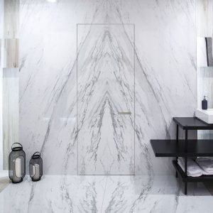 Межкомнатные двери Двери-невидимки Динмар полотно грунтованное под покраску