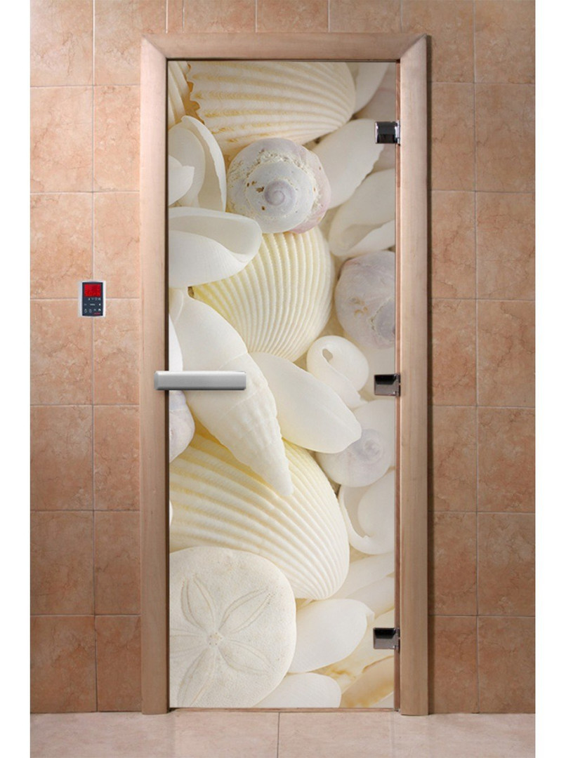 Двери для бани и сауны Дверь с фотопечатью A099