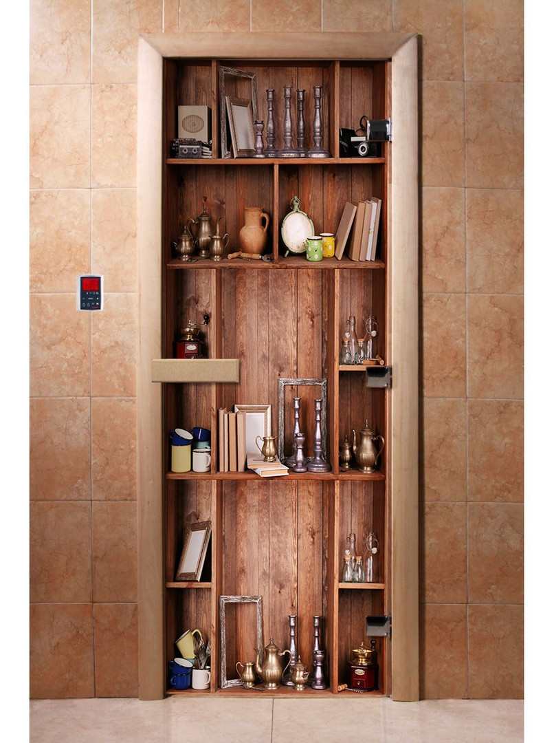 Двери для бани и сауны Дверь с фотопечатью A006