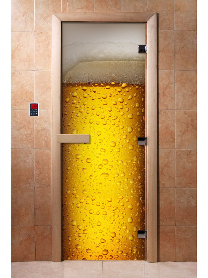 Двери для бани и сауны Дверь с фотопечатью A014