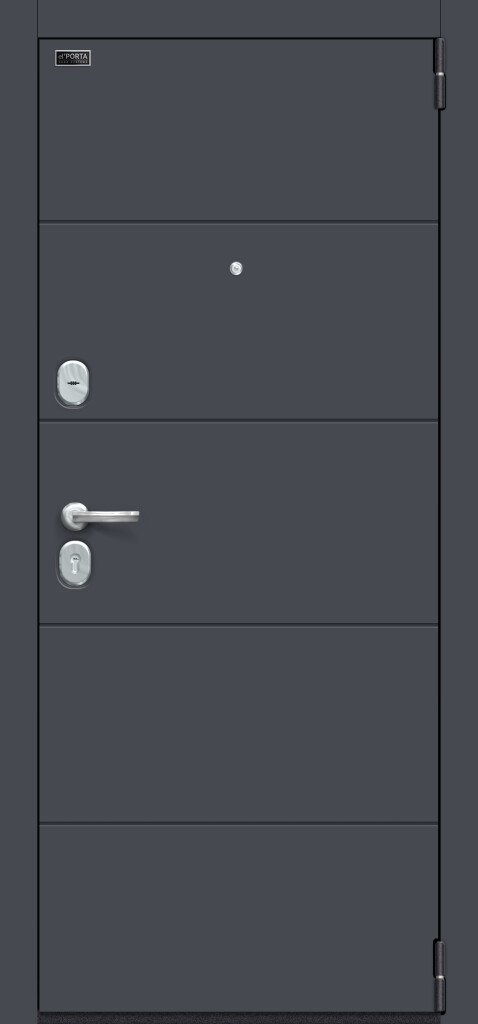 Входные металлические двери Porta S 4.Л22 Graphite Pro/Nordic Oak