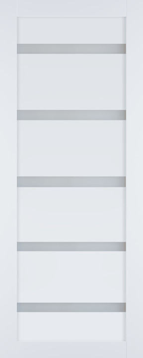 Межкомнатные двери Техно 5 Ясень Белый сатин