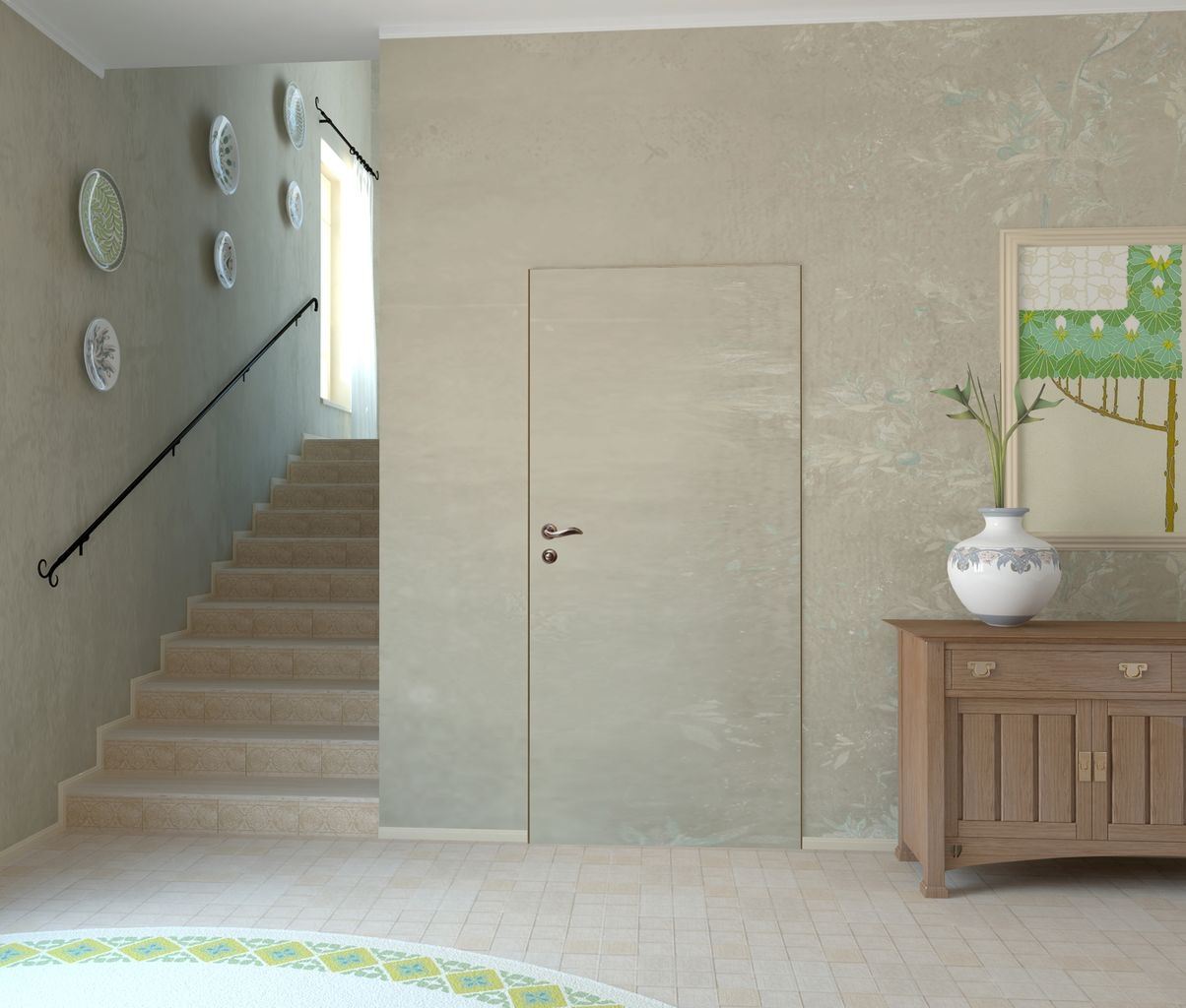 Межкомнатные двери Двери-невидимки Покош (полотно комбинированное грунт)