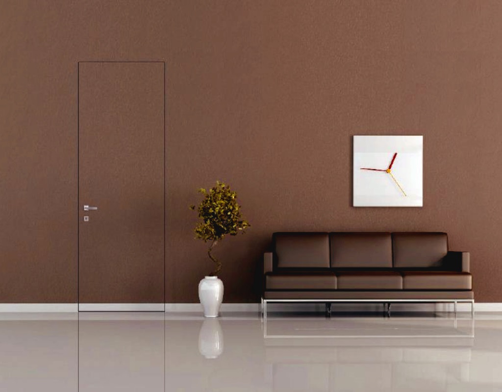 Межкомнатные двери Двери-невидимки Покош (полотно комбинированное грунт)