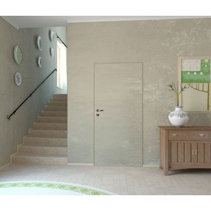 Двери-невидимки Покош (полотно комбинированное грунт)