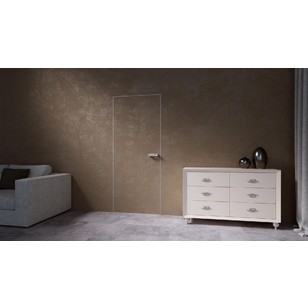 Двери-невидимки Покош (полотно комбинированное грунт)