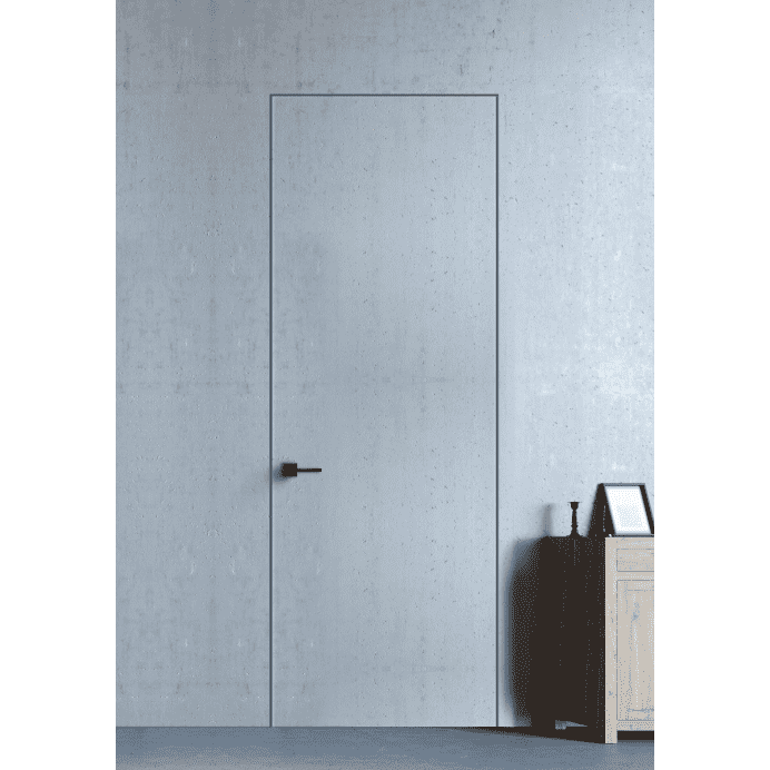 Межкомнатные двери Двери-невидимки Динмар Полотно 40мм с врезкой под механизм AGB с алюминиевой кромкой с 4-х сторон