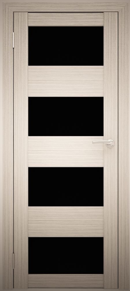 Межкомнатные двери АМАТИ 02 черное стекло