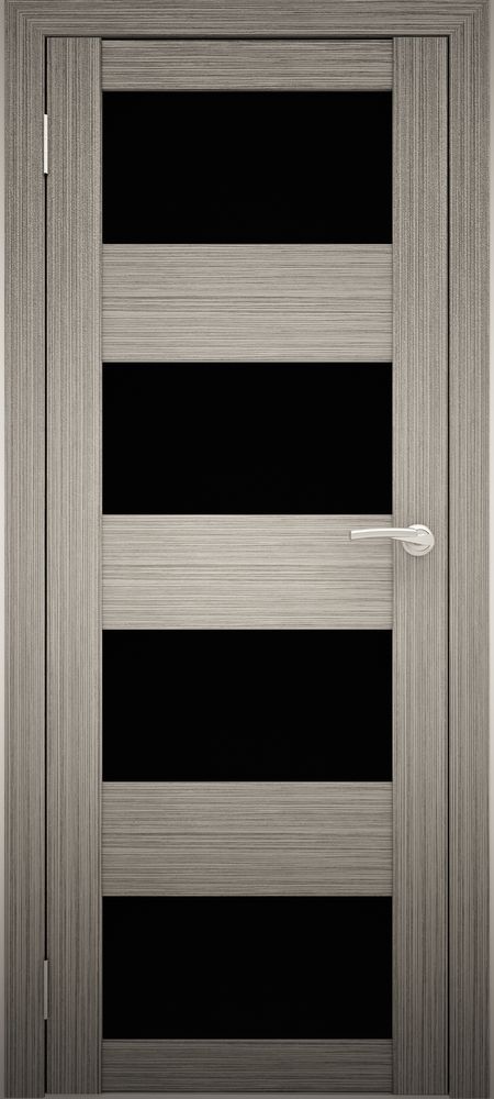 Межкомнатные двери АМАТИ 02 черное стекло