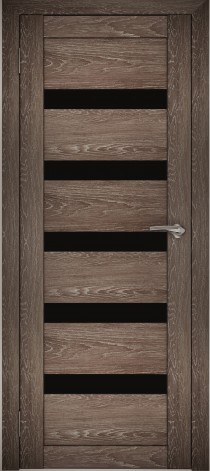 Межкомнатные двери АМАТИ 03 черное стекло