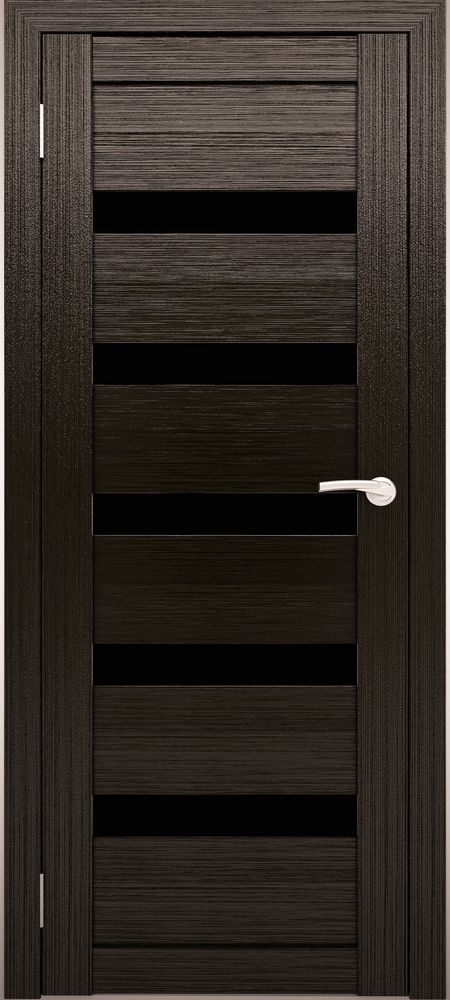 Межкомнатные двери АМАТИ 03 черное стекло