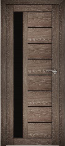 Межкомнатные двери АМАТИ 04 черное стекло