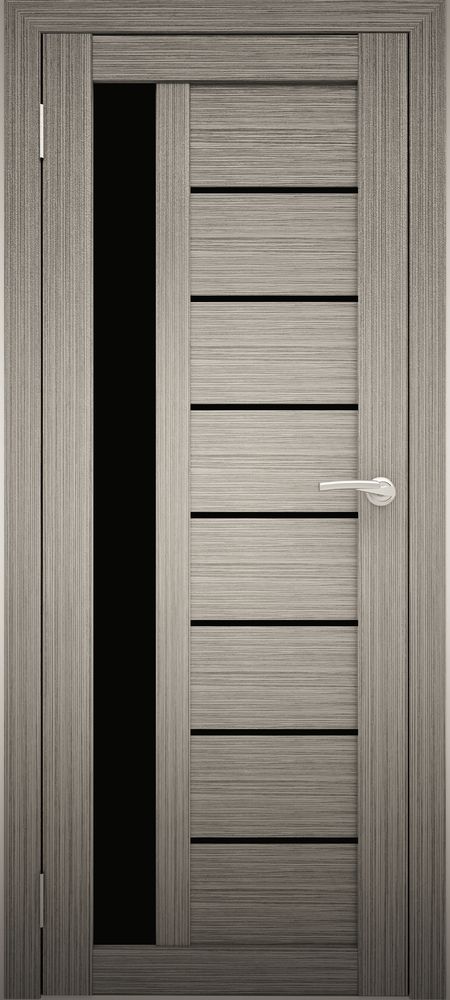 Межкомнатные двери АМАТИ 04 черное стекло