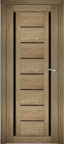 Межкомнатные двери АМАТИ 06 черное стекло