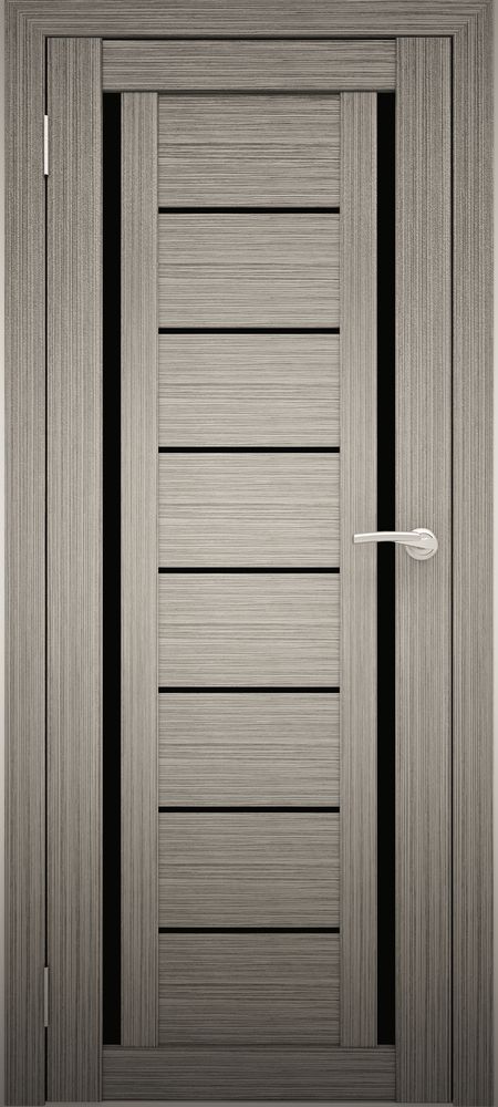 Межкомнатные двери АМАТИ 06 черное стекло