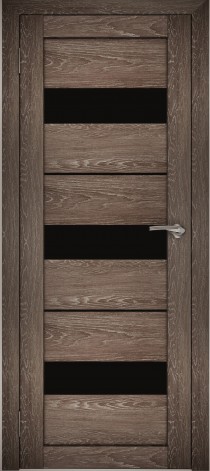 Межкомнатные двери АМАТИ 12 черное стекло