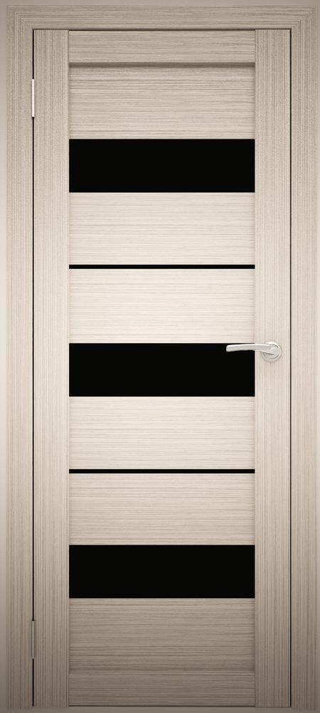 Межкомнатные двери АМАТИ 12 черное стекло