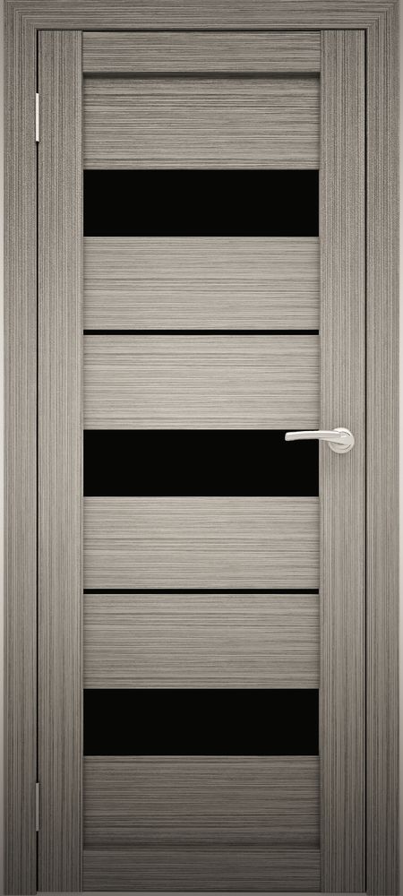 Межкомнатные двери АМАТИ 12 черное стекло