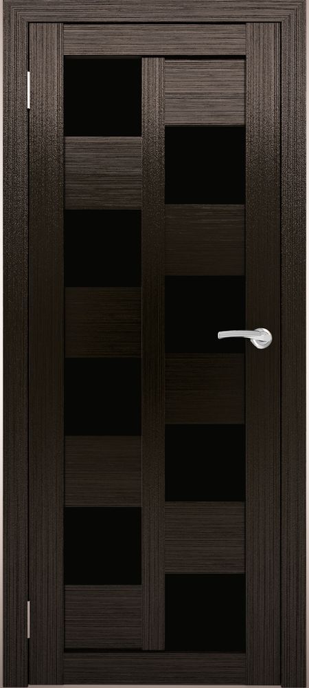 Межкомнатные двери АМАТИ 13 черное стекло