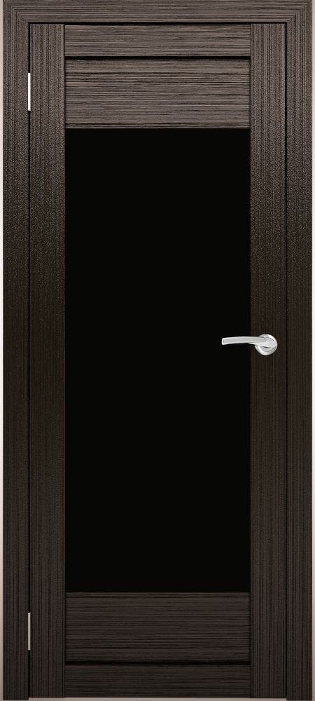 Межкомнатные двери АМАТИ 14 черное стекло