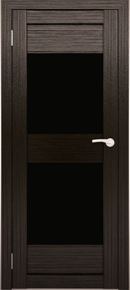 Межкомнатные двери АМАТИ 15 черное стекло