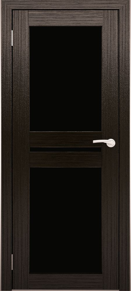 Межкомнатные двери АМАТИ 19 черное стекло