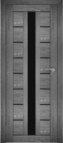 Межкомнатные двери АМАТИ 17 черное стекло