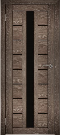 Межкомнатные двери АМАТИ 17 черное стекло