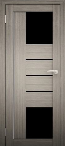 Межкомнатные двери АМАТИ 21 черное стекло