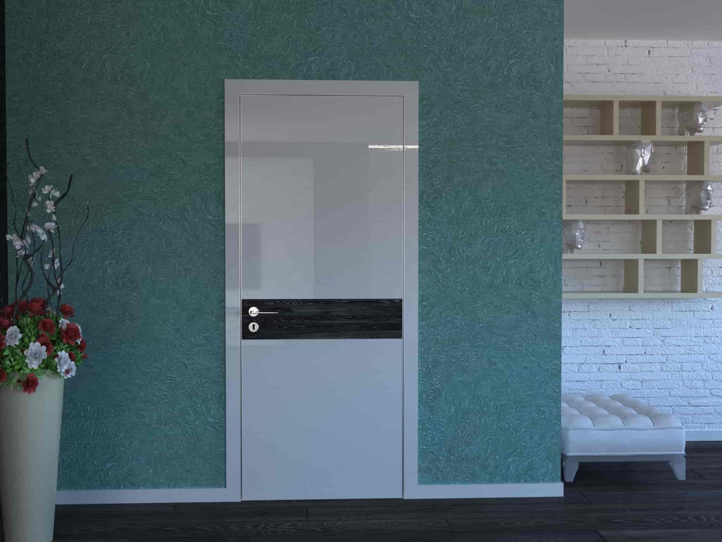 Межкомнатные двери Двери-невидимки Покош (с наличником)