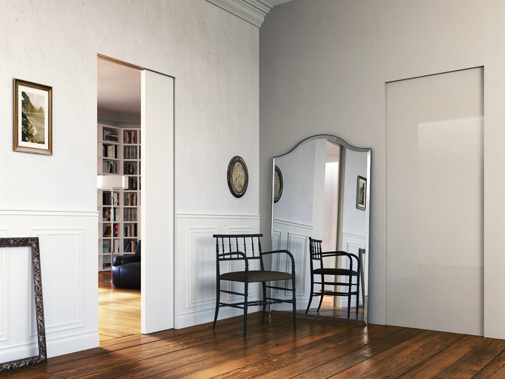 Межкомнатные двери Двери-невидимки Покош глянцевые