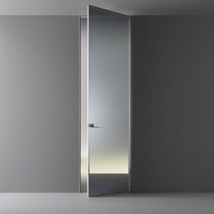 Двери-невидимки Покош с зеркалом