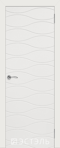 Межкомнатные двери Граффити 3, ДГ, белая эмаль