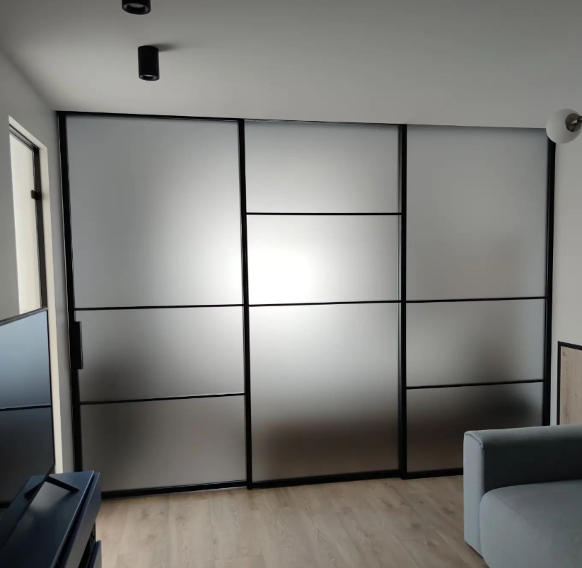 Межкомнатные раздвижные перегородки на заказ Стальная телескопическая межкомнатная перегородка