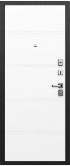 Входные металлические двери Гарда 9 Серебро Эмалит белый