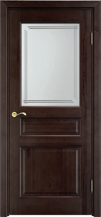 Межкомнатные двери ПМЦ Ш5 ДО венге