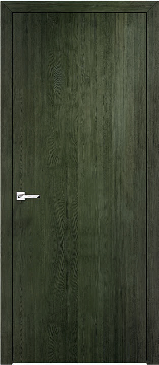 Межкомнатные двери Д 66 зеленый вертикальный шпон